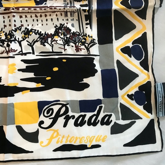 Pittoresque New York printed 90 silk foulard - Picture 3 of 5